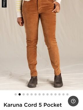 Toad&Co Karuna Corduroy 5-Pocket Pants - autumn size 10